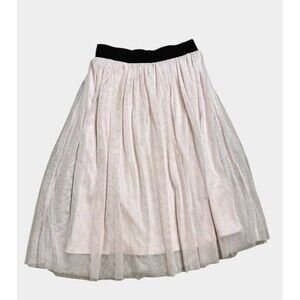 Tempted size L Long Tutu light Pink blush tulle Lined Black stretch Waistband
